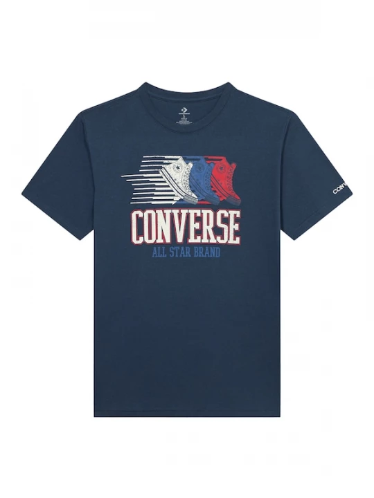Foto van product CONVERSE Shirt 'ANNIVERSARY OF AMERICA' blauw / navy / rood / wit