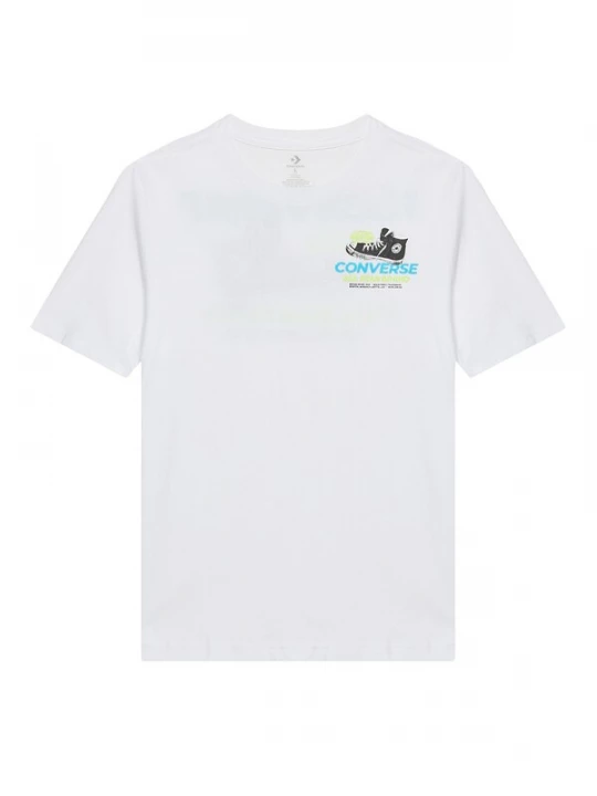 Foto van product CONVERSE Shirt azuur / lichtgroen / black denim / wit