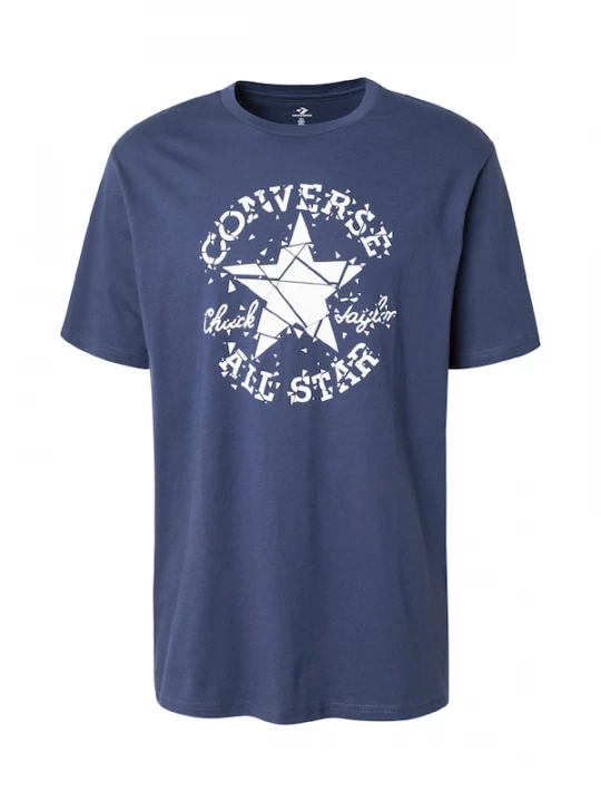 Foto van product CONVERSE Shirt 'BROKEN GLASS' marine / wit