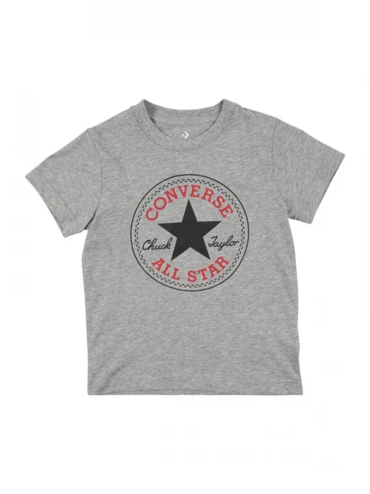 Foto van product CONVERSE Shirt 'CHUCK PATCH' grafiet / grijs gemêleerd / rood