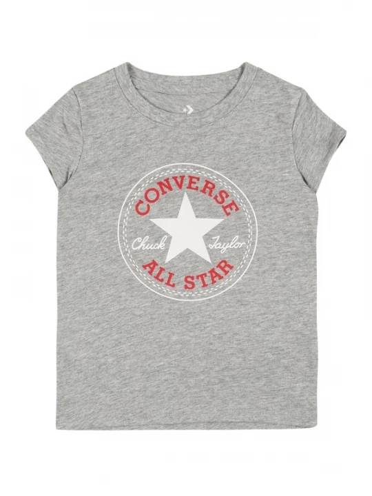 Foto van product CONVERSE Shirt grijs gemêleerd / rood / wit