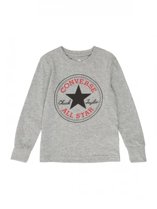 Foto van product CONVERSE Shirt grijs / rood / zwart