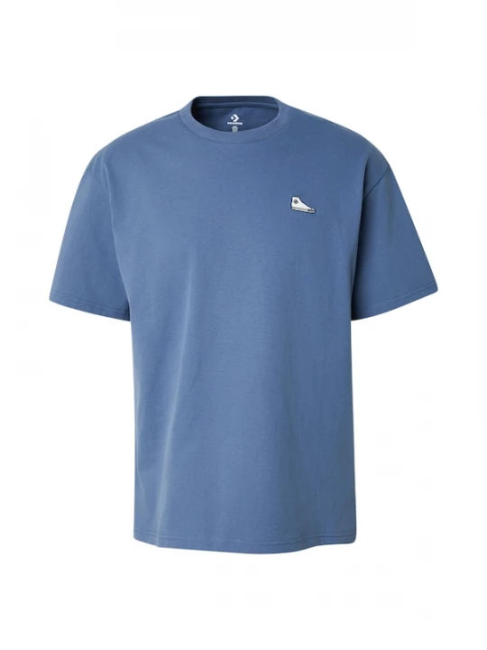 Foto van product CONVERSE Shirt 'SNEAKER PATCH' enziaan / royal blue / koningsblauw