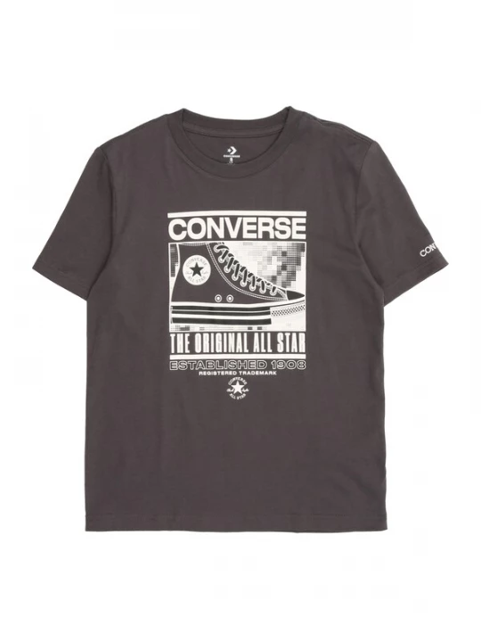 Foto van product CONVERSE Shirt 'Static Background' grijs / wit