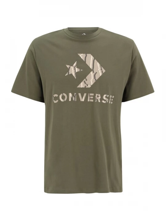 Foto van product CONVERSE Shirt taupe / cappuccino / donkerbruin / olijfgroen
