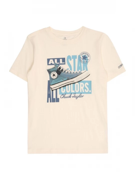 Foto van product CONVERSE Shirt turquoise / lichtblauw / donkerblauw / natuurwit