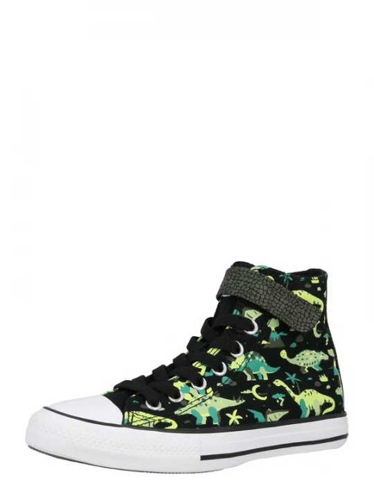 Foto van product CONVERSE Sneakers 'Chuck Taylor All Star Dinos' kaki / smaragd / lichtgroen / zwart