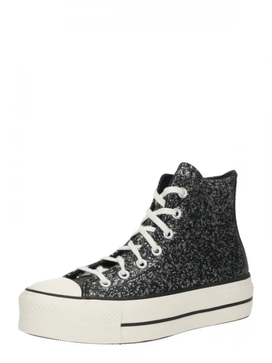 Foto van product CONVERSE Sneakers hoog 'CHUCK TAYLOR ALL STAR LIFT' zwart / zilver
