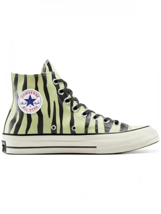 Foto van product CONVERSE Sneakers hoog 'Converse Chuck 70 Glow-In-The-Dark Zebra Print' groen