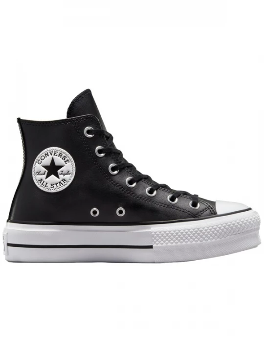 Foto van product CONVERSE Sneakers hoog 'Converse Chuck Taylor All Star Lift Leather High Top' zwart
