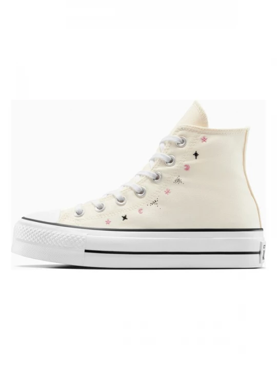 Foto van product CONVERSE Sneakers hoog 'Converse Chuck Taylor All Star Lift Platform Celestial' beige
