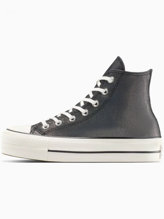Foto van product CONVERSE Sneakers hoog 'Converse Chuck Taylor All Star Lift Platform Sparkle' antraciet