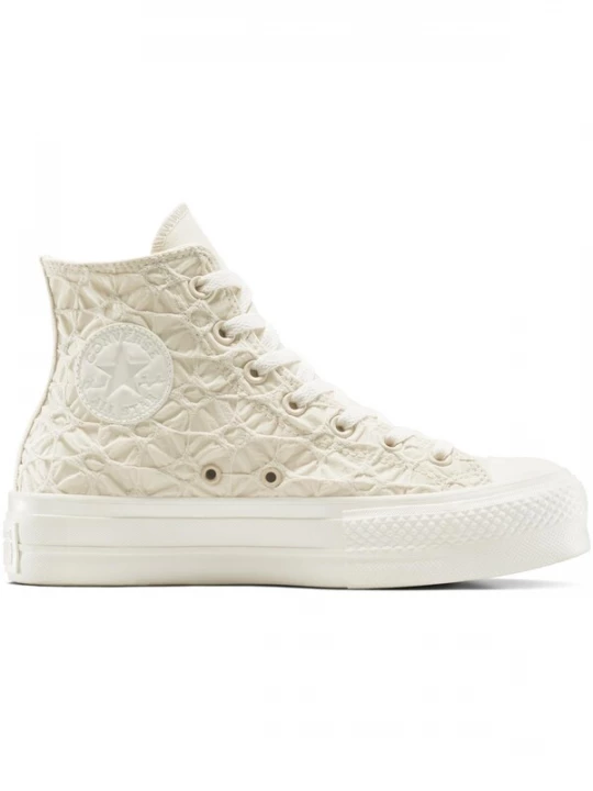 Foto van product CONVERSE Sneakers hoog 'Converse Chuck Taylor All Star Lift Platform Textured Material' beige