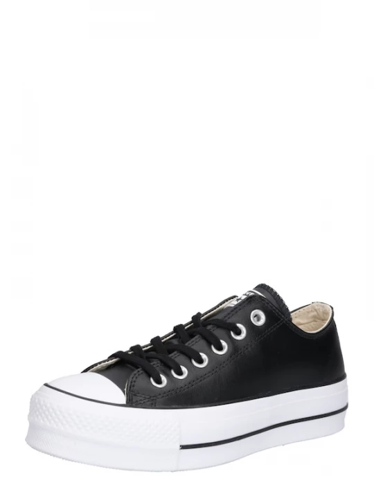 Foto van product CONVERSE Sneakers laag 'CHUCK TAYLOR ALL STAR LIFT PLATFORM LEATHER' zwart / wit