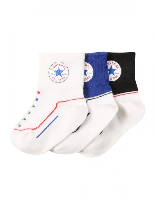 Foto van product CONVERSE Sokken blauw / watermeloen rood / zwart / offwhite