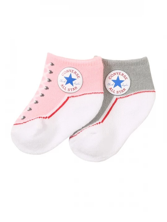 Foto van product CONVERSE Sokken 'CHUCK' grijs / pink / wit