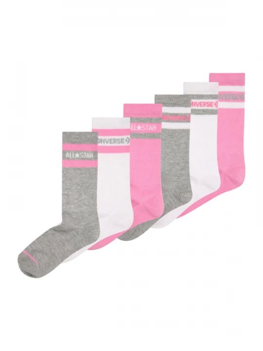 Foto van product CONVERSE Sokken grijs gemêleerd / pink / wit