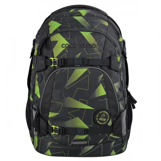 Foto van product Coocazoo Rugzak 'Porter' grijs / lichtgroen / zwart