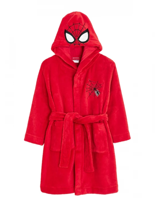 Foto van product Cool Club Badjas 'SPIDER-MAN' rood / zwart / wit