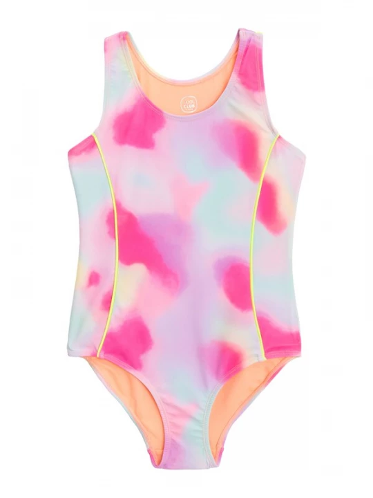 Foto van product Cool Club Badpak lichtblauw / lila / abrikoos / pink