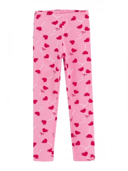 Foto van product Cool Club Leggings pink / kersrood / wit