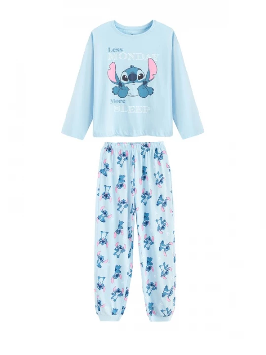 Foto van product Cool Club Nachtkledij 'LILO&STITCH' blauw / hemelsblauw / lichtroze