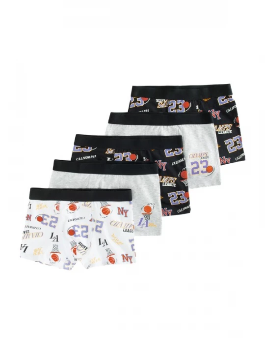 Foto van product Cool Club Onderbroek grijs gemêleerd / rood / zwart / wit