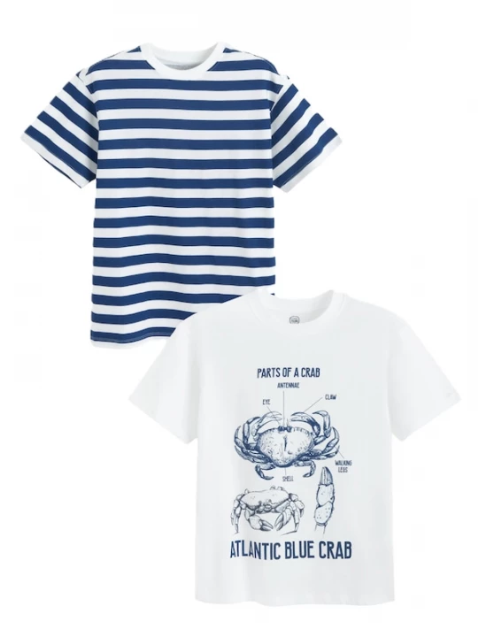 Foto van product Cool Club Shirt kobaltblauw / wit