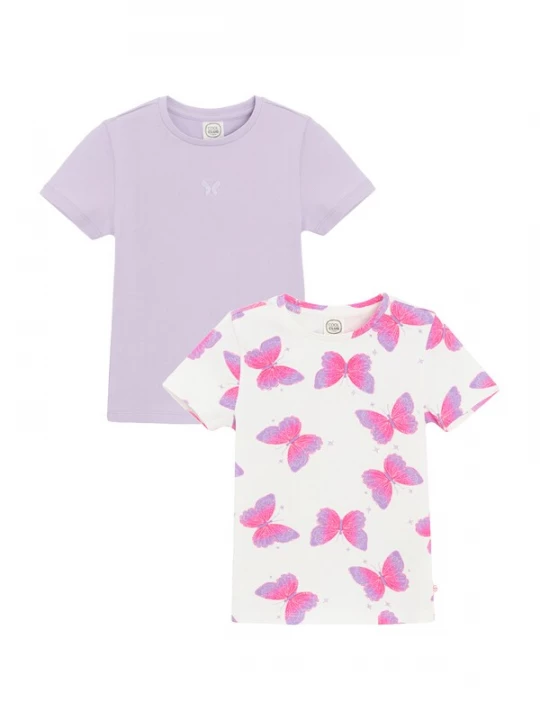 Foto van product Cool Club Shirt lavendel / neonroze / wit