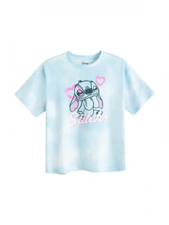 Foto van product Cool Club Shirt 'LILO&STITCH' lichtblauw