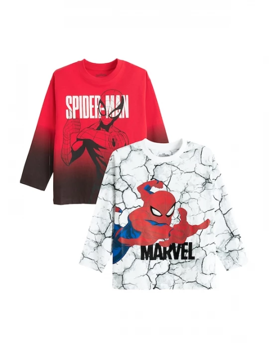 Foto van product Cool Club Shirt 'SPIDER-MAN' rood / zwart / wit