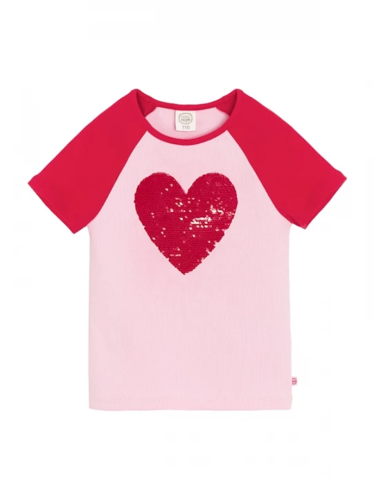 Foto van product Cool Club Shirt 'T-SHIRT S / S' pink / rood