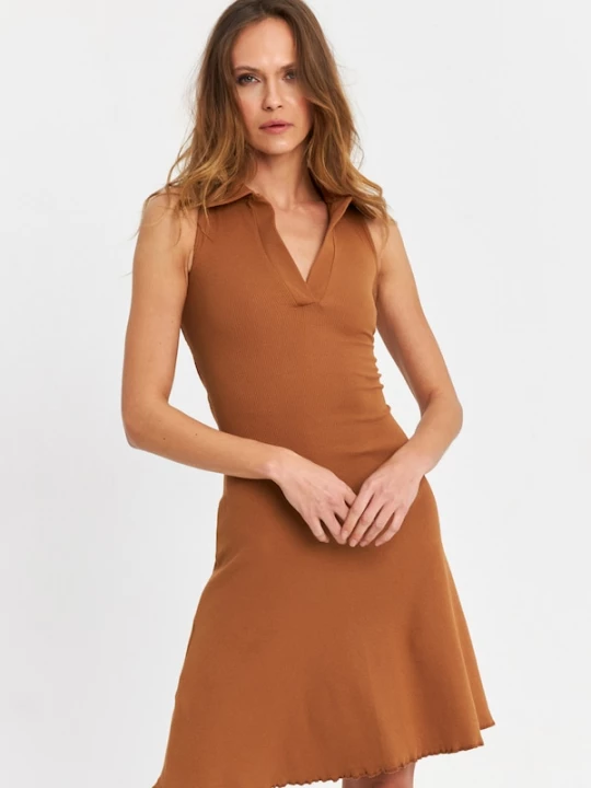 Foto van product Cool & Sexy Jurk cognac