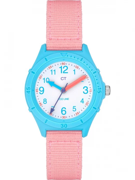 Foto van product Cool Time Horloge blauw / lichtblauw / pink / rosa