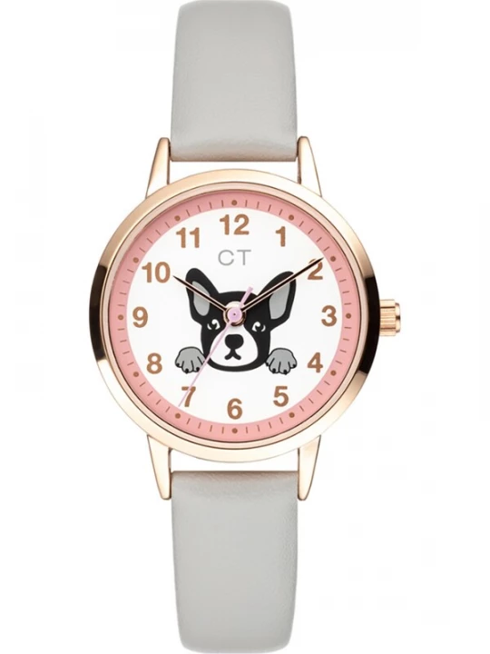 Foto van product Cool Time Horloge goud / lichtgrijs / rosé / wit
