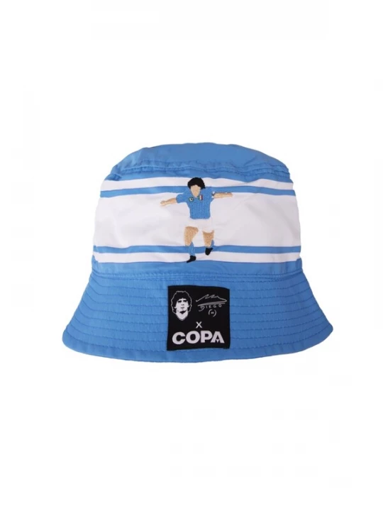 Foto van product COPA FOOTBALL Hoed 'Maradona x COPA Napoli Embroidery Bucket Hat' blauw
