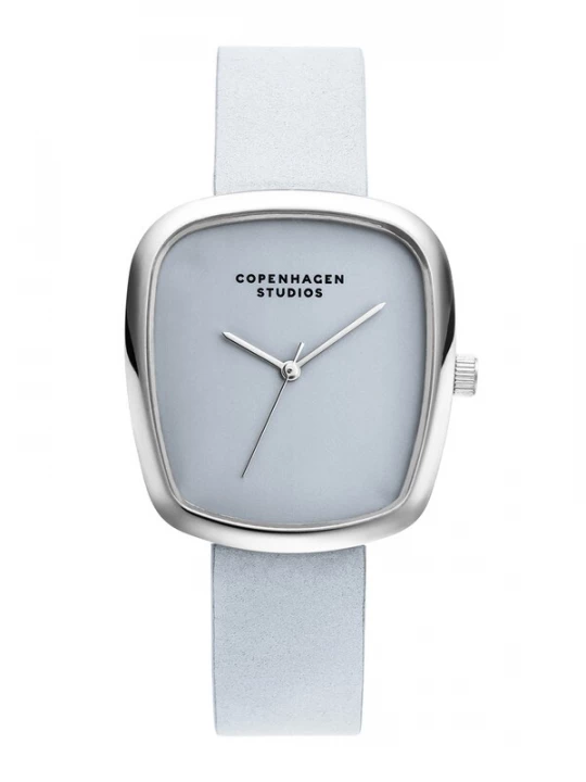 Foto van product Copenhagen Studios Analoog horloge lichtblauw / zilver