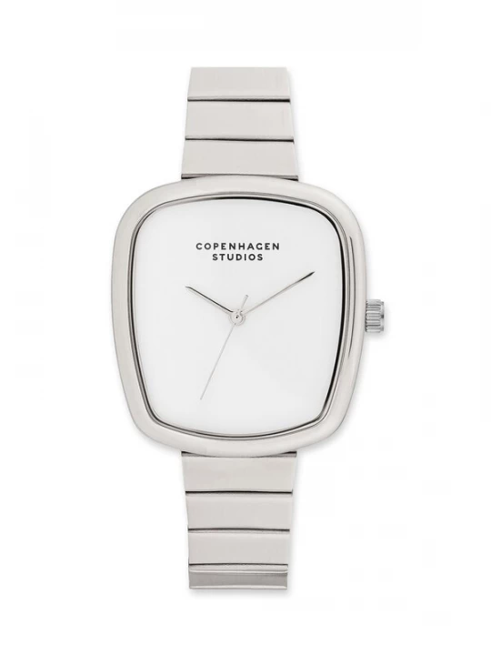 Foto van product Copenhagen Studios Analoog horloge zilver / wit