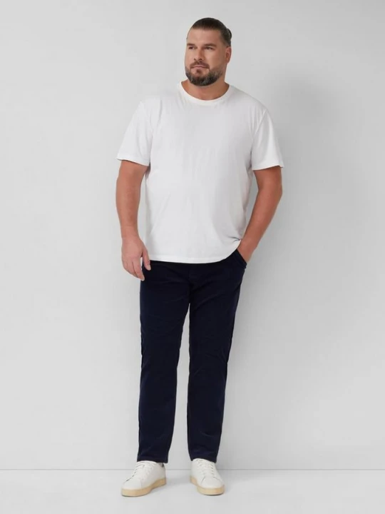Foto van product Corduroy broek Casby / Relaxed Fit / Mid Rise / Straight Fit s.Oliver blauw