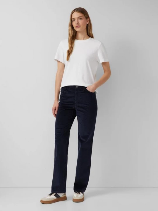 Foto van product Corduroy broek / Regular Fit / Mid Rise / Rechte pijp s.Oliver blauw