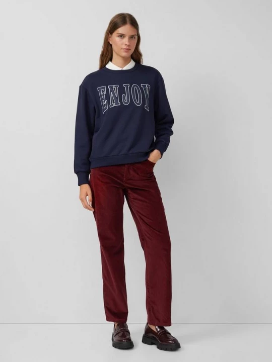 Foto van product Corduroy broek / Regular Fit / Mid Rise / Rechte pijp s.Oliver rood