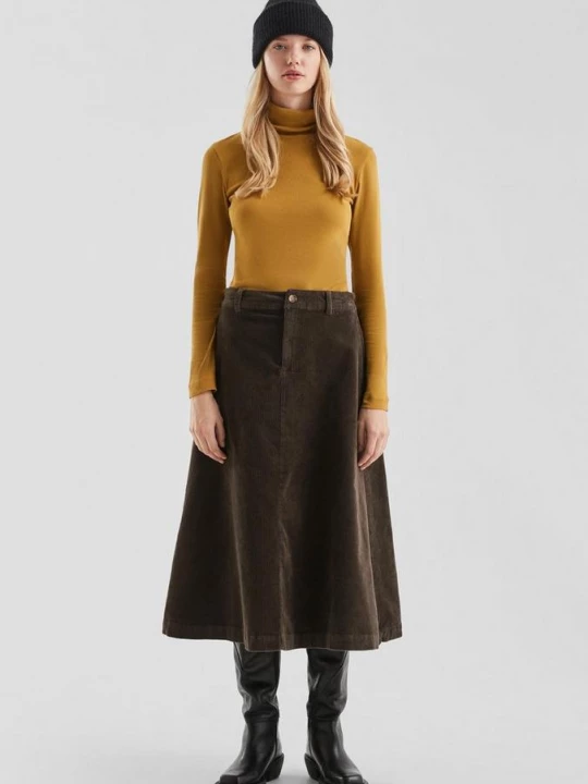 Foto van product Corduroy rok QS bruin