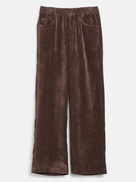 Foto van product Corduroybroek, baggy / relaxed fit / middelhoge taille / wijde pijpen s.Oliver bruin