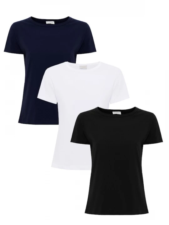 Foto van product Cortera Shirt 'Delmare' navy / zwart / wit