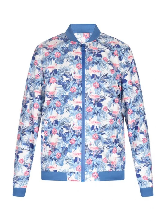 Foto van product Mo ATHLSR Tussenjas blauw / pink / wit
