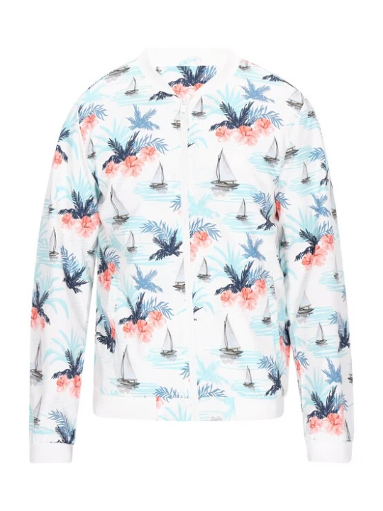Foto van product COSIMON Tussenjas marine / lichtblauw / koraal / wit