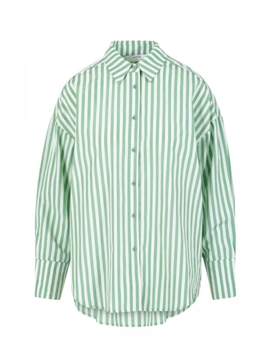 Foto van product Coster Copenhagen Blouse 'Harper' groen / wit