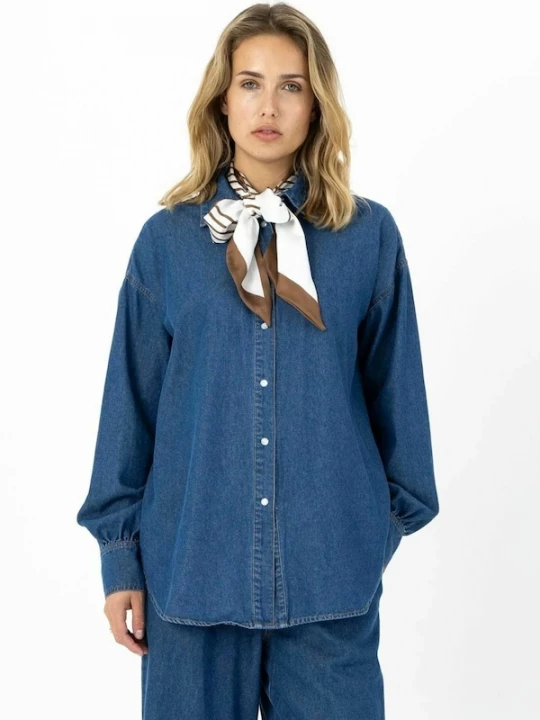 Foto van product Coster Copenhagen Shirt ' ELLIS ' blauw