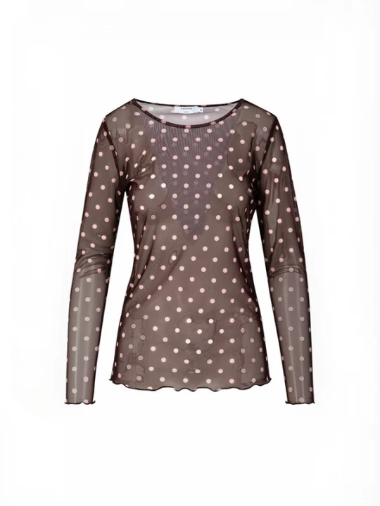 Foto van product Coster Copenhagen Shirt ' Eve ' bruin / pink