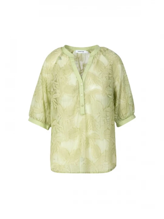 Foto van product Coster Copenhagen Shirt ' Transparent ' limoen